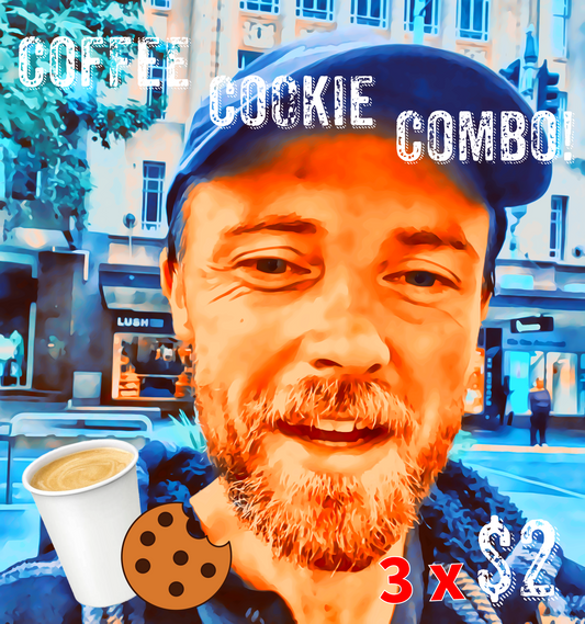 Credit your Account with 3 Patchy's Coffee Cookie Combos! (Pickup at Auckland Central store)