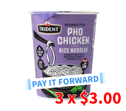PAY IT FORWARD! 3 Hot cups of Chicken Instant Noodles will be given to HOMELESS people! (Pickup at Auckland Central store)